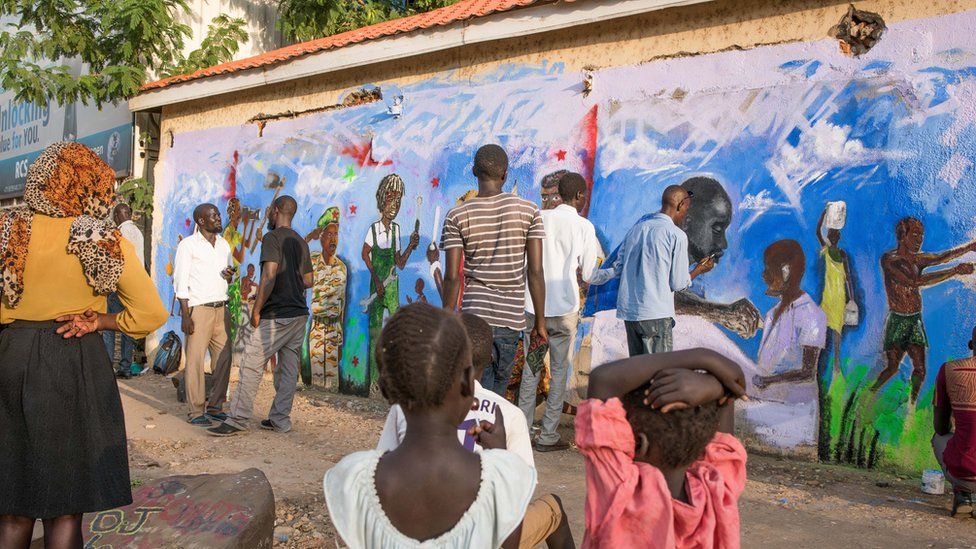 South Sudan artists paint for peace in Juba Harvesters Reaching the