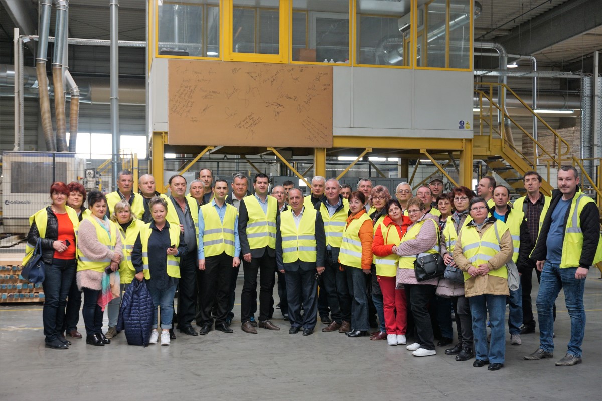 Open doors wood industry trade unions leaders visit Holzindustrie