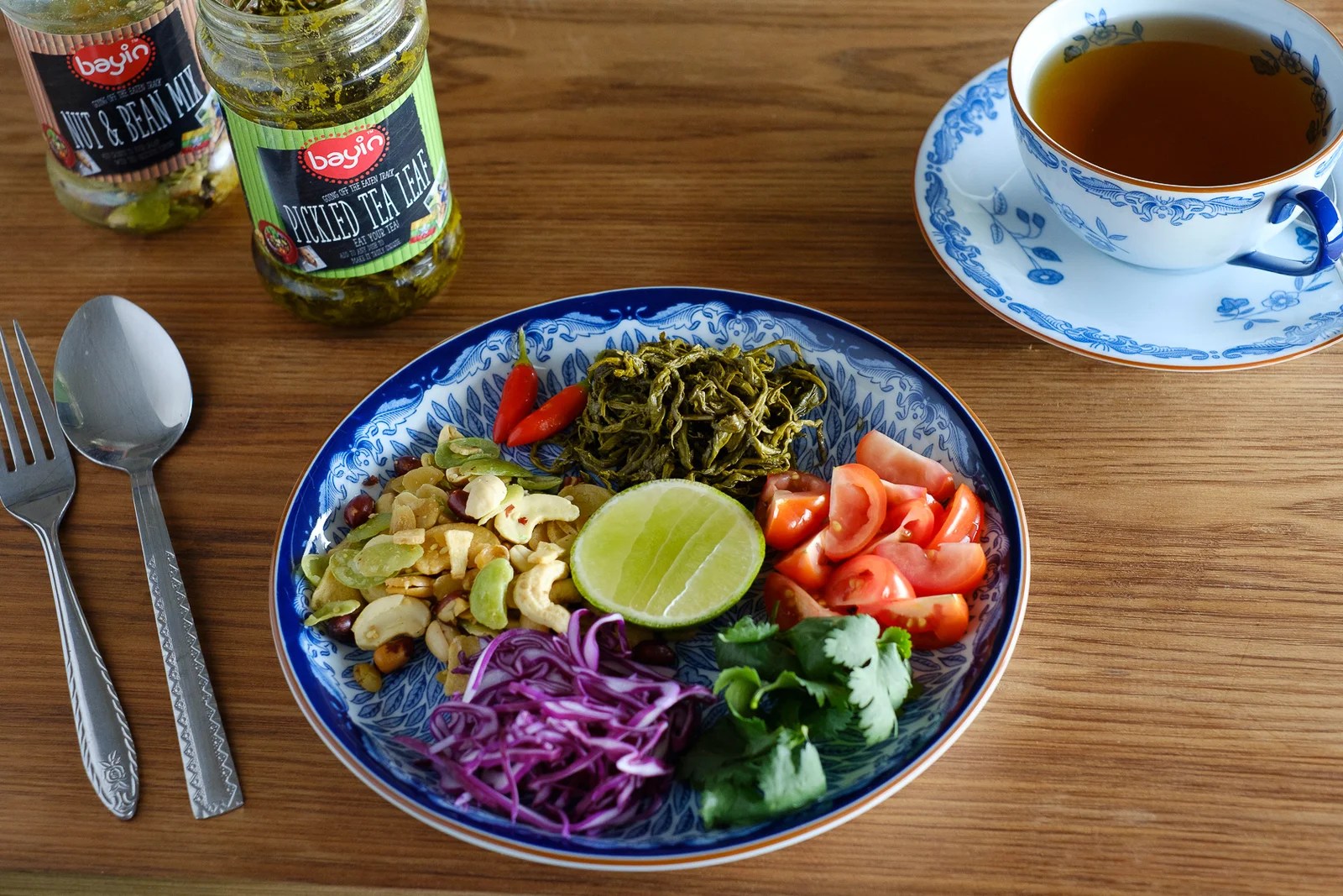 pickled tea leaf salad hsa*ba please eat