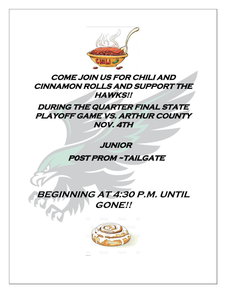 Hay Springs Public School Home of the Hawks! 308.638.4434 407 N. Baker St.