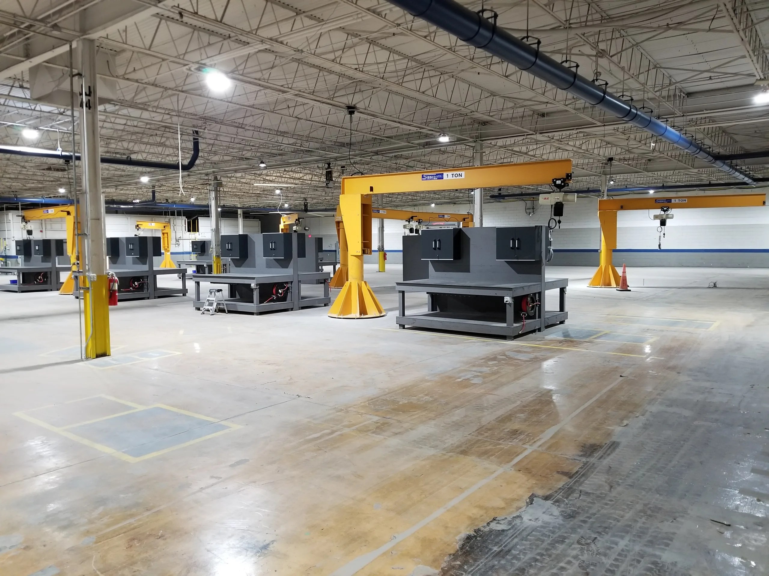 Heavy Duty Freestanding Jib Crane HSI Cranes