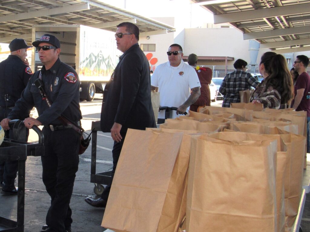 Thousands of hungry families receive turkey meals from Soboba The