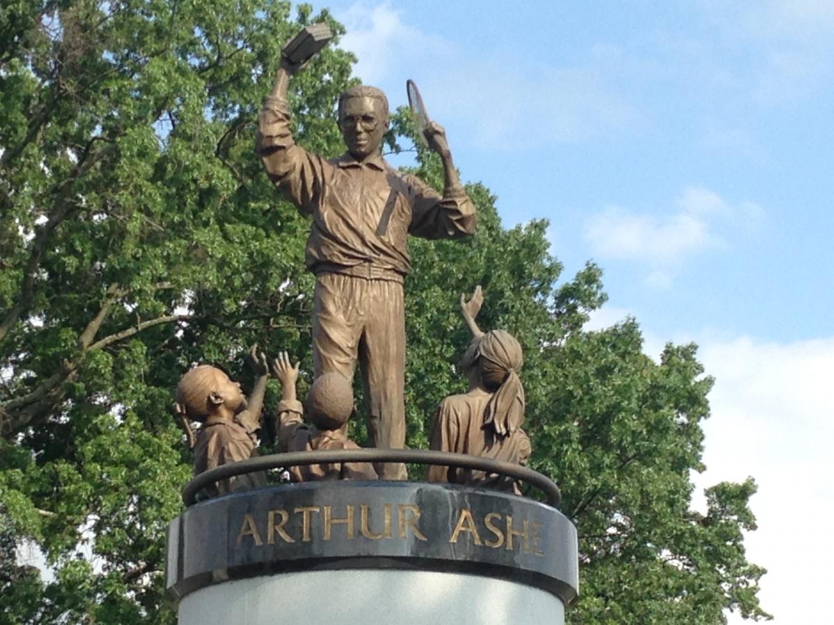 Using Historical Landmarks Arthur Ashe Monument, Richmond, Virginia
