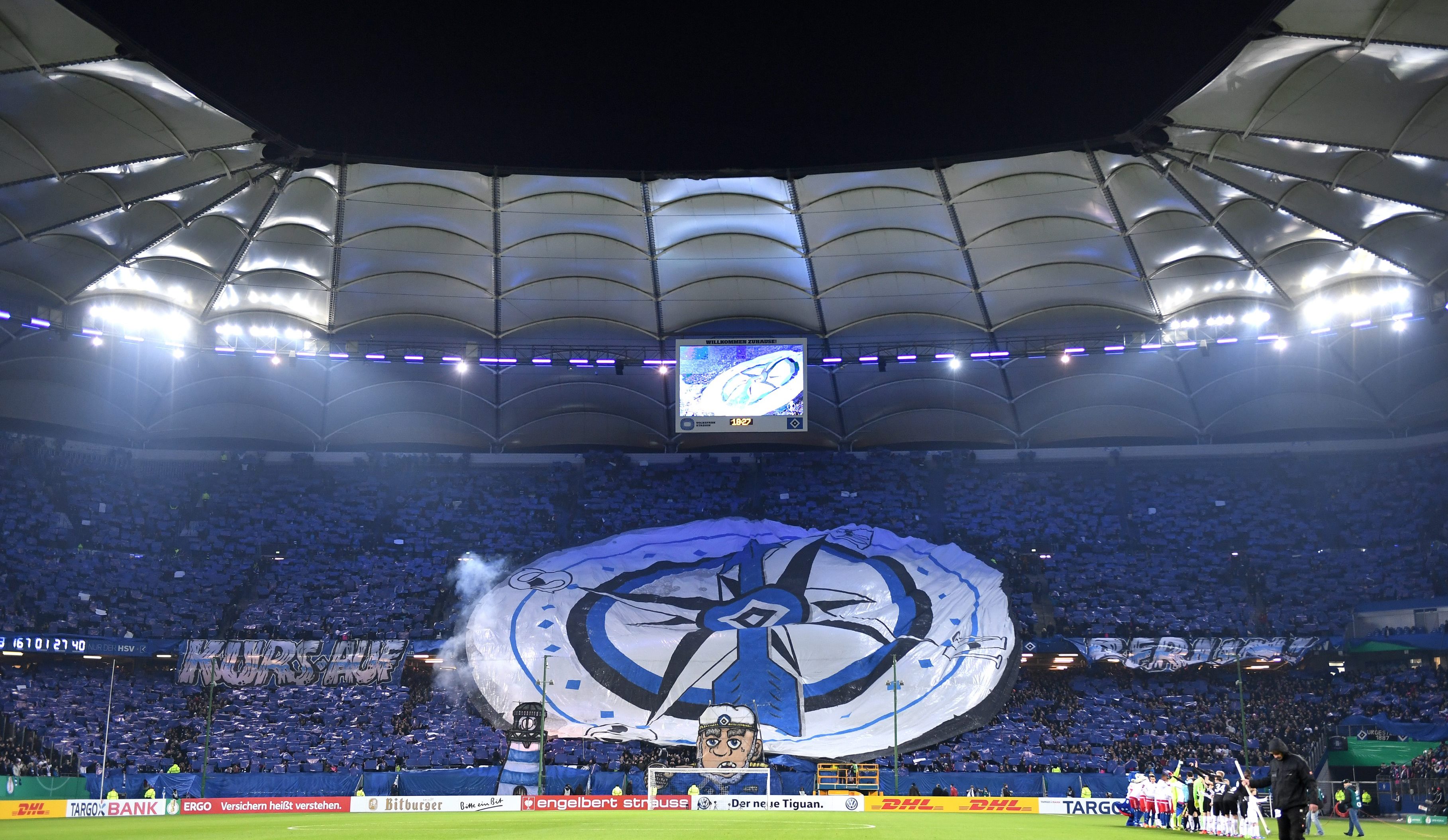 Beeindruckende Choreo der HSVFans
