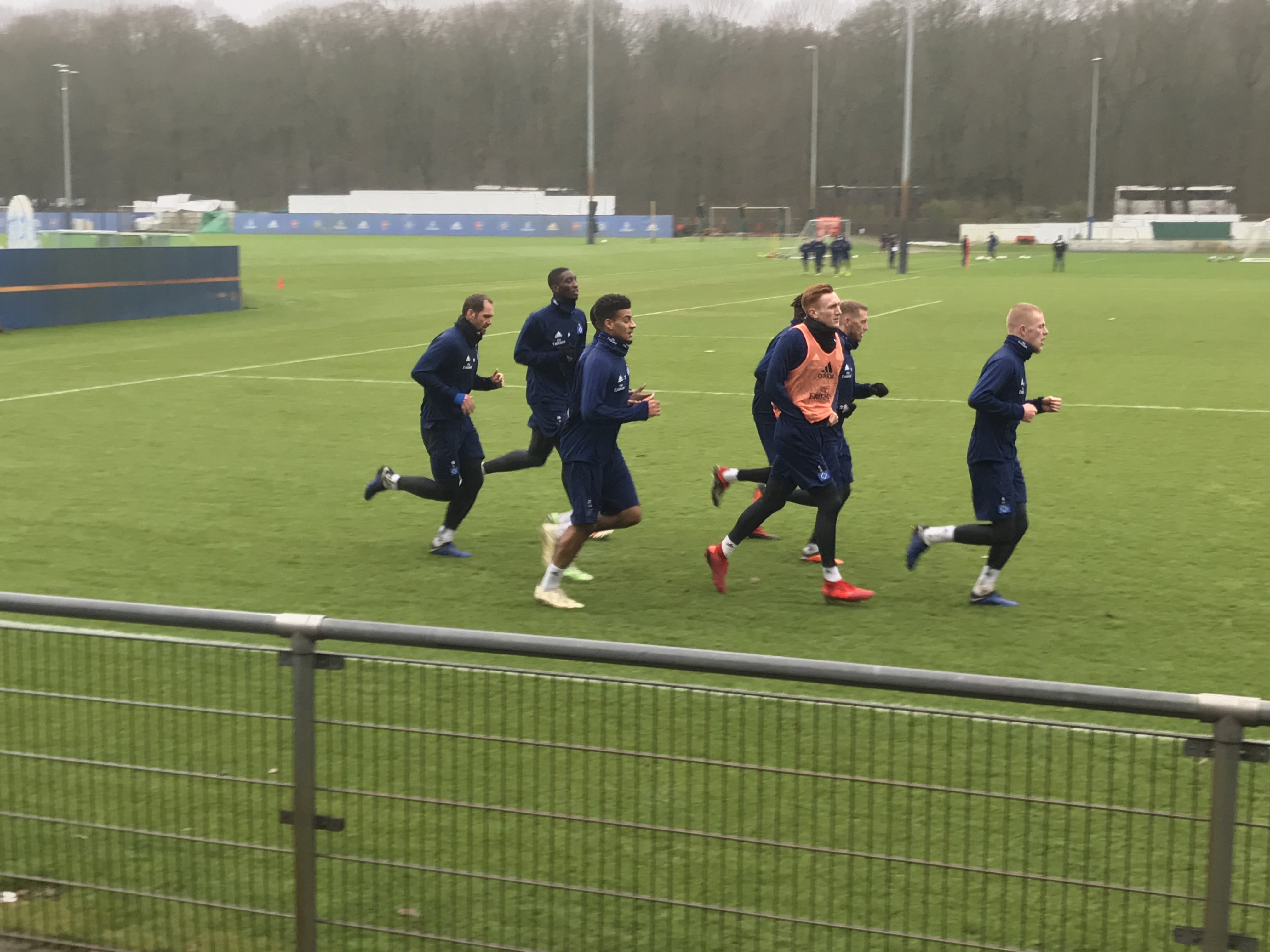 Laufeinheit zum Ende des Trainings