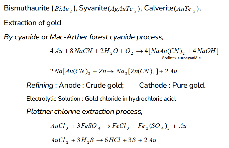Gold Chemical, Physical Properties, Reaction, Use & Details About Gold