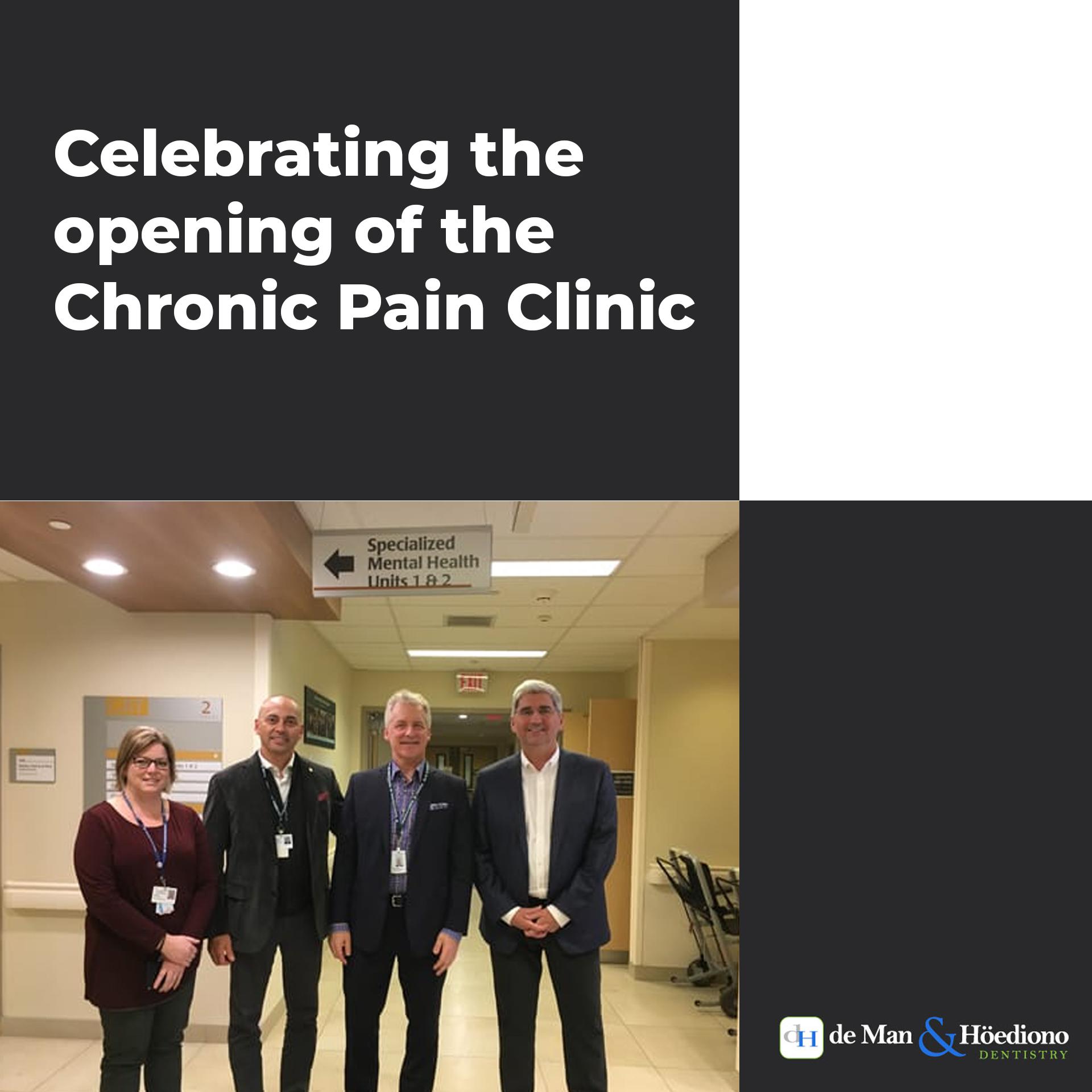 Celebrating the opening of the Chronic Pain Clinic Kitchener Dentist