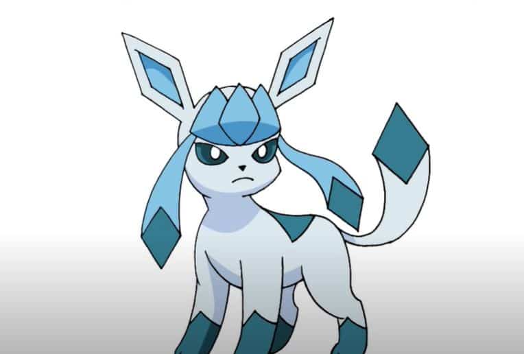 How to Draw Glaceon Pokemon How to draw step by step