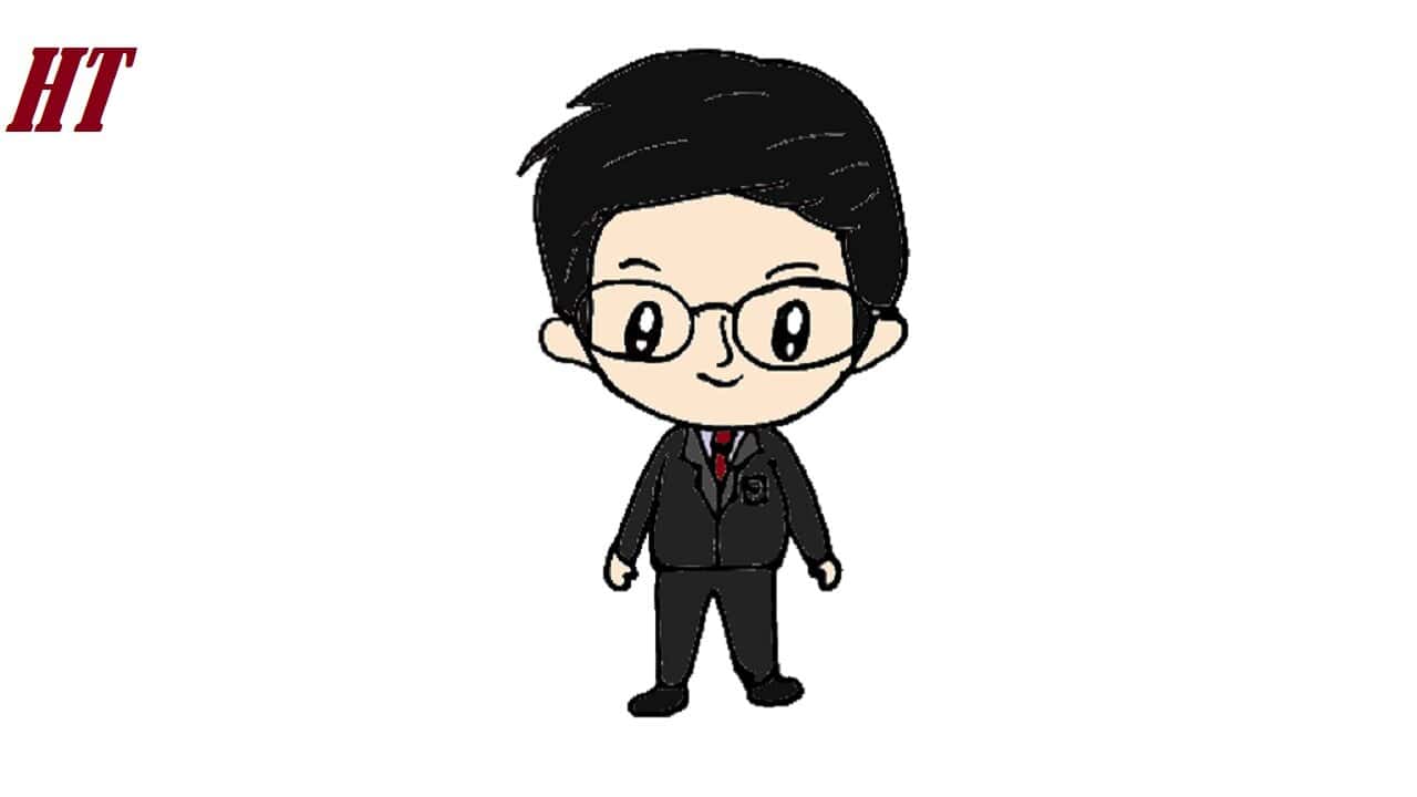 Howtodrawabanker How to draw step by step
