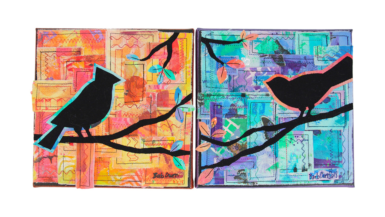 PREVIEW How to Create a Canvas with MixedMedia Fabric s05e01
