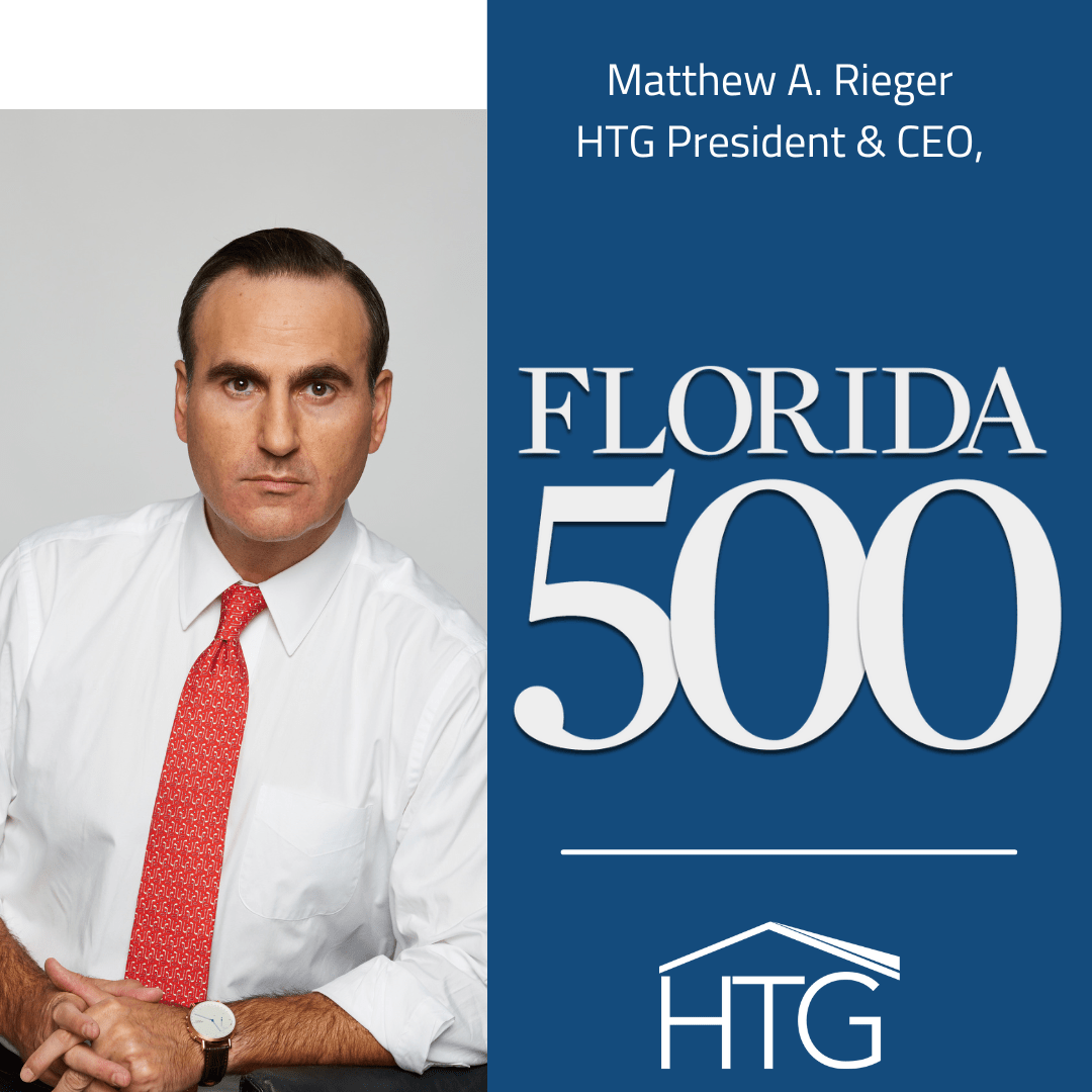 FL Trend 500 Matthew A. Rieger Florida’s Most Influential Business Leader 2022 Housing