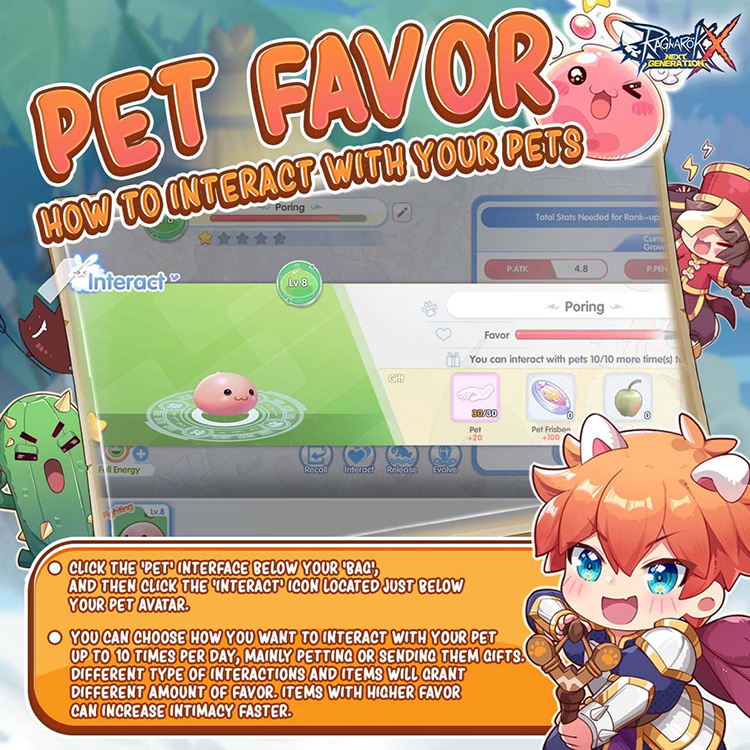 Ragnarok X Next Generation Pet Database