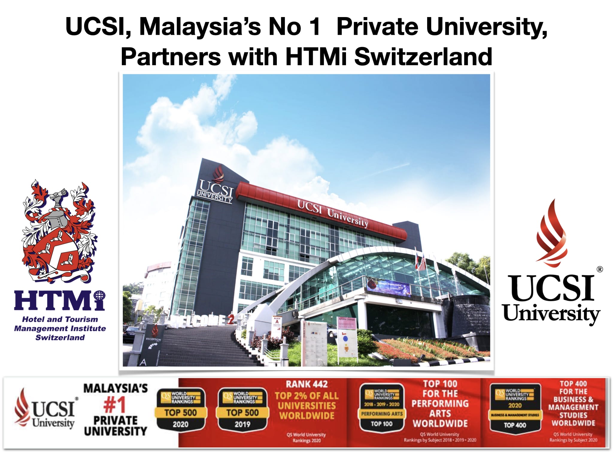 UCSI, Malaysia’s No 1 Private University, Partners with