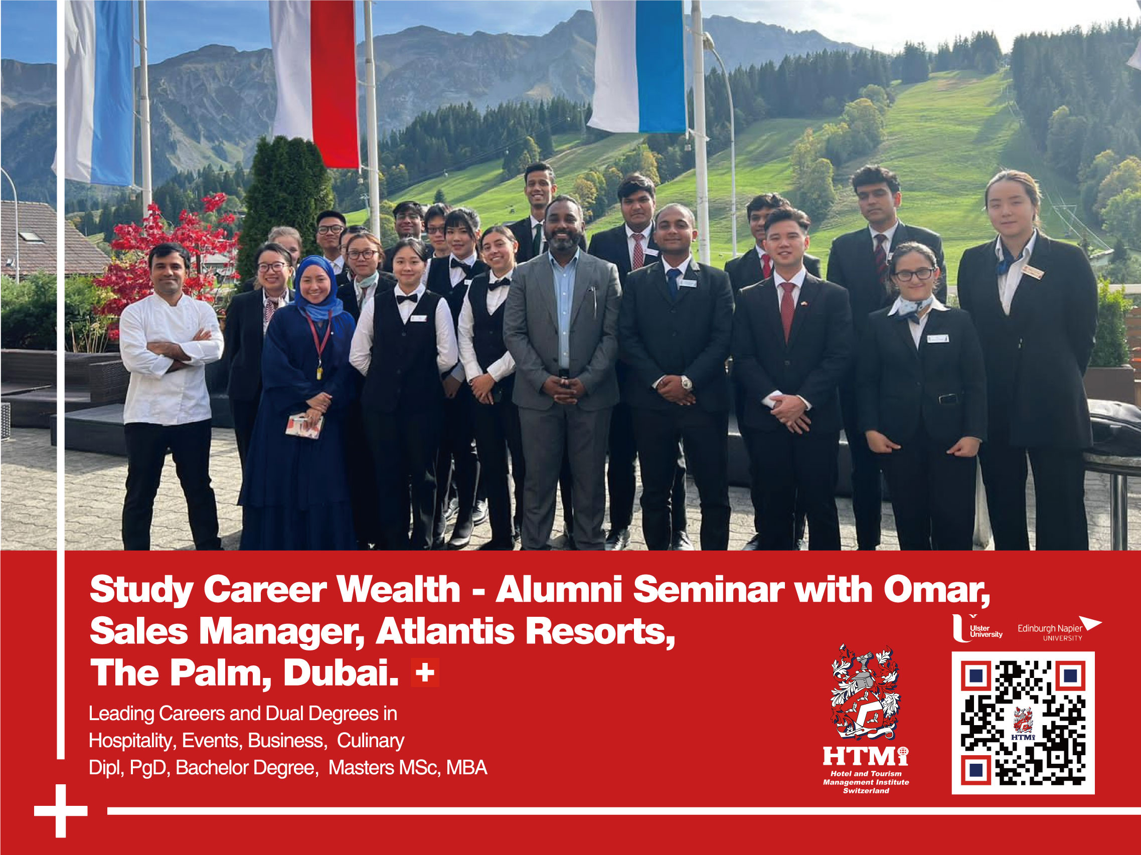 Study Career Wealth Alumni Seminar with Omar, Sales Manager, Atlantis
