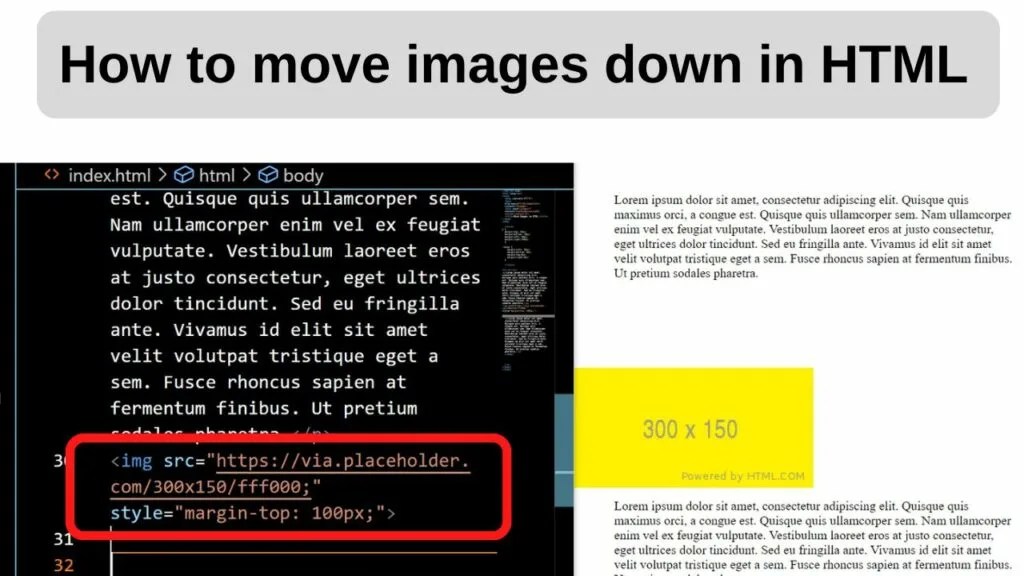 How to Move Images in HTML