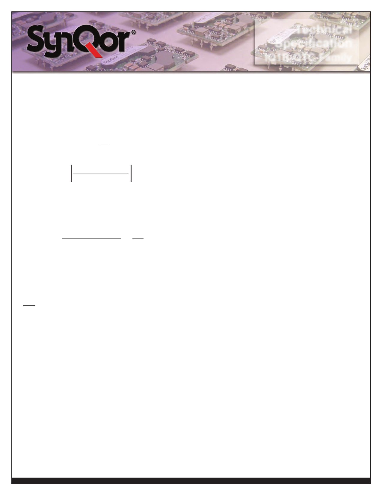 IQ1B033QTC30NRSG Datasheet PDF SynQor Worldwide Headquarters