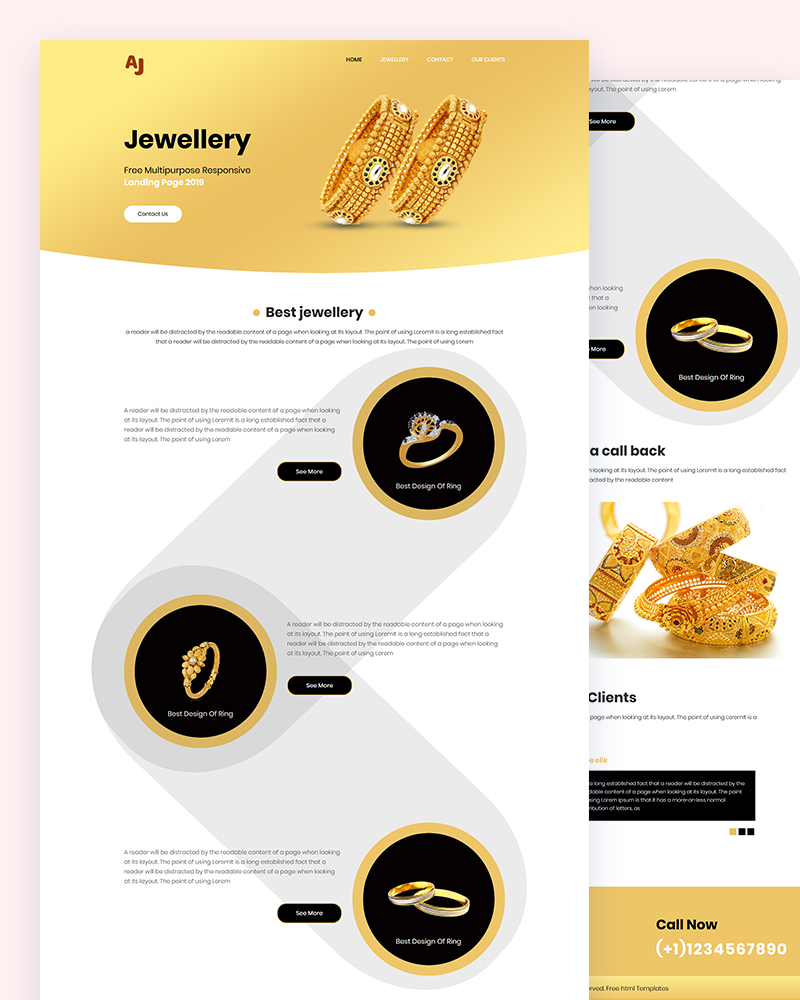 AJ Jewellery Shop Html Template