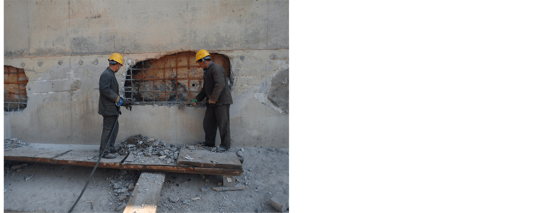 沉箱破损检测及修复工程实例分析 Analysis of Detection and Restoration for Damaged Caisson