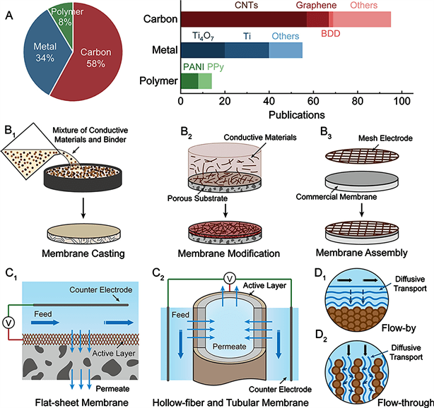 Combining Electrified Membranes and Electrochemical Disinfection for