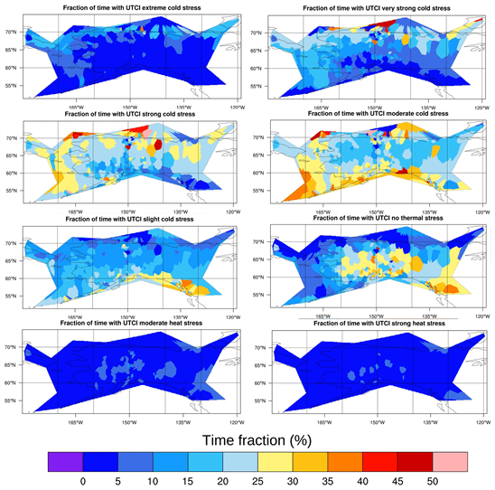 Outdoor Universal Thermal Comfort Index Climatology for Alaska