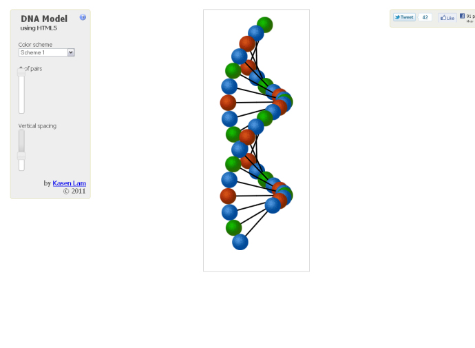 DNA Model HTML5 Gallery