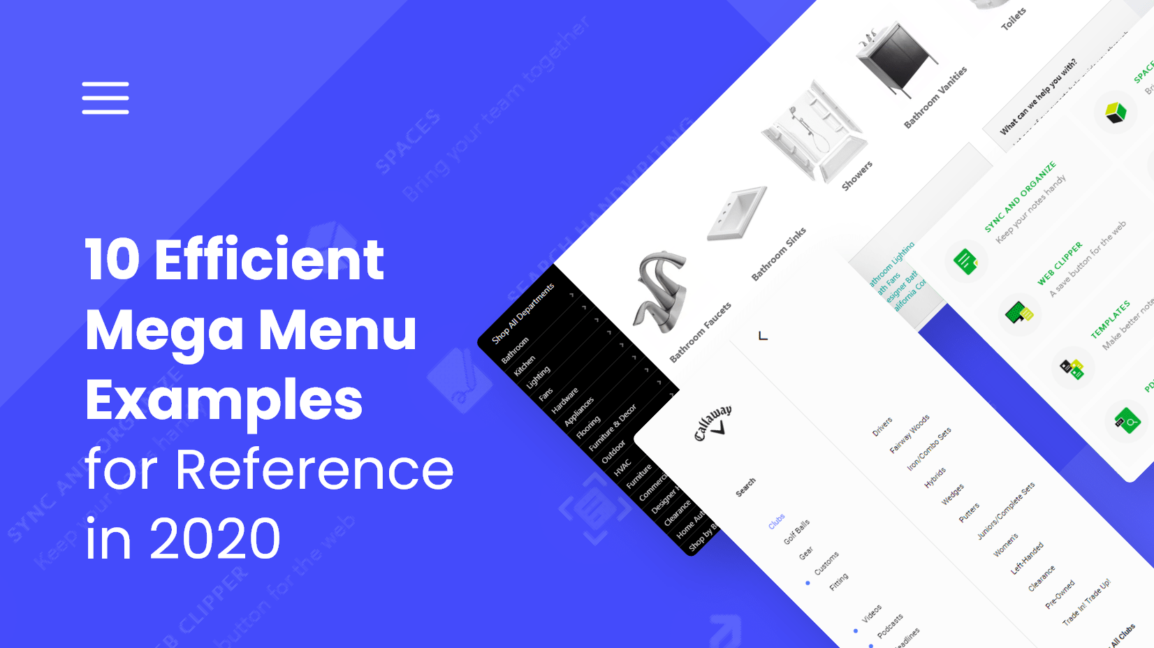 10 Efficient Mega Menu Examples for Reference in 2020