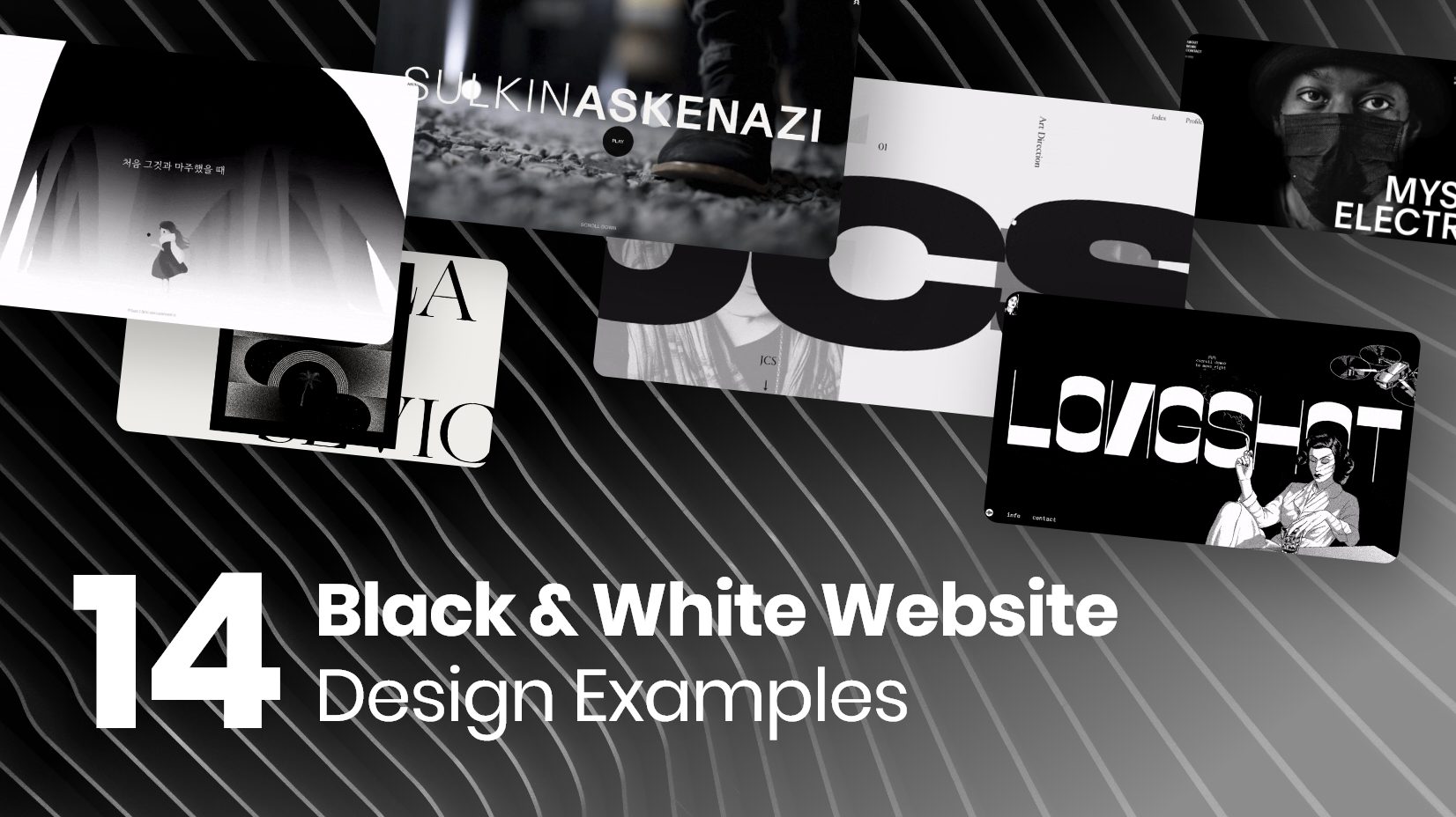 14 Black and White site Designs Being Creative With Just Two Colors