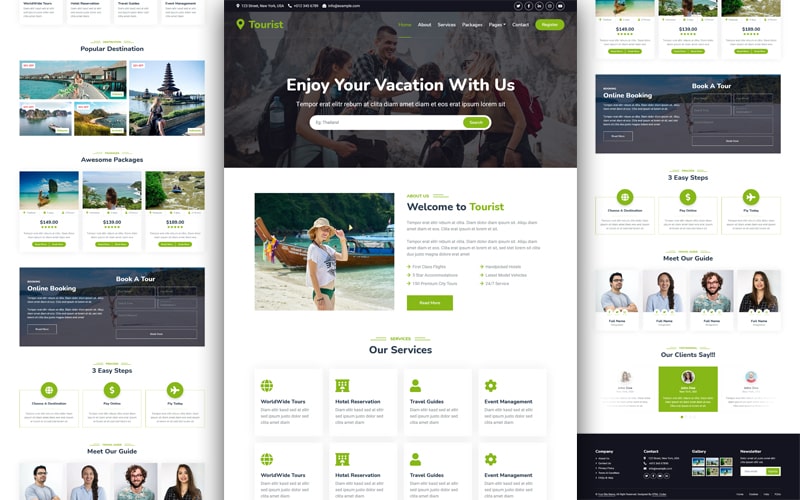 Travel Agency HTML Template Free Download