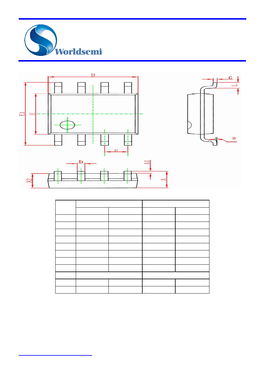 WS2811 datasheet(7/7 Pages) WORLDSEMI | output port compression 12V