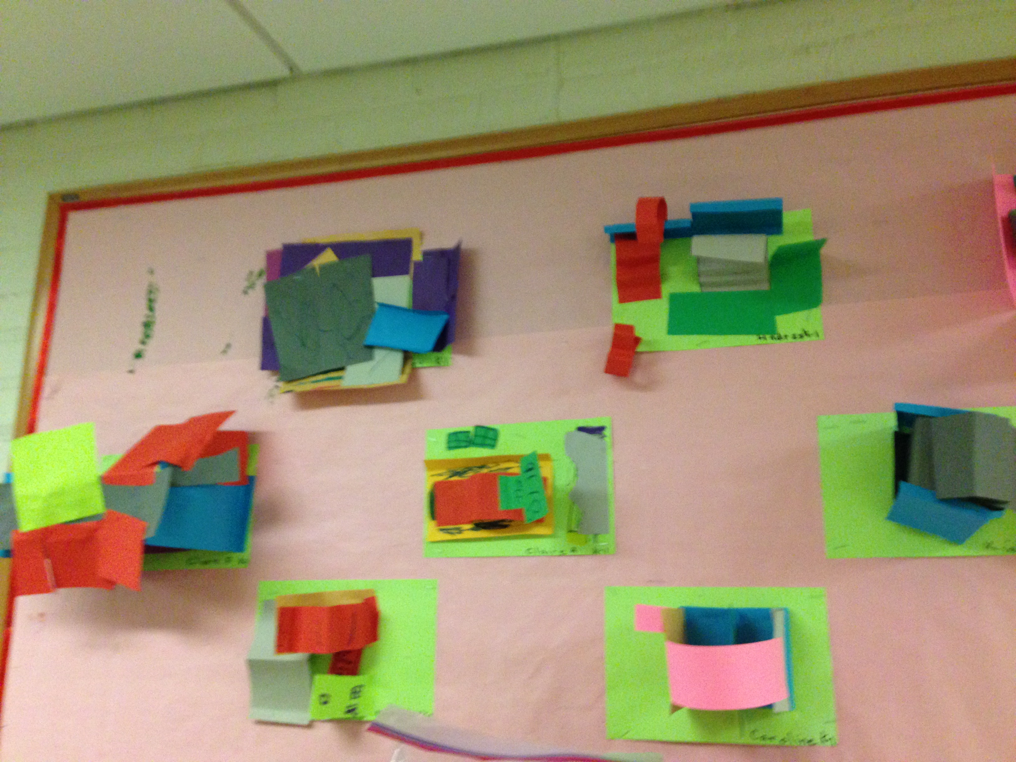 Kindergarten Architectural Sculptures! HTS ART STUDIO