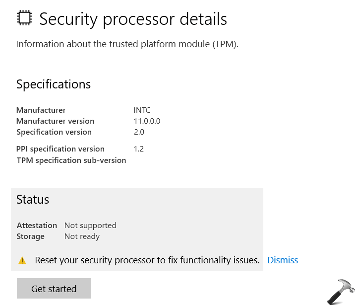 [FIX] 'Reset Your Processor To Fix Functionality Issues' In Windows 10