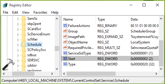[FIX] Task Scheduler Service Is Not Available In Windows 10