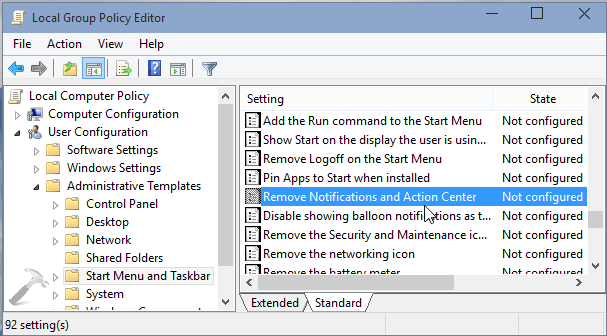 [How To] Remove Taskbar Notification Area In Windows 10
