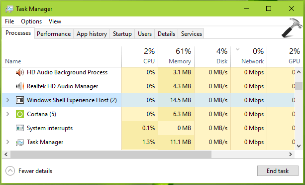 How To Fix Shell Infrastructure Host High Memory CPU Usage in.