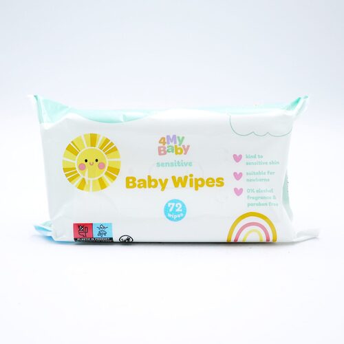 4My Baby Sensitive Baby Wipes (72Wipes) HTS Plus