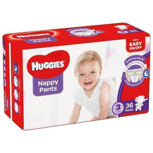 Huggies Baby Nappy Pant Diaper Size 3 HTS Plus