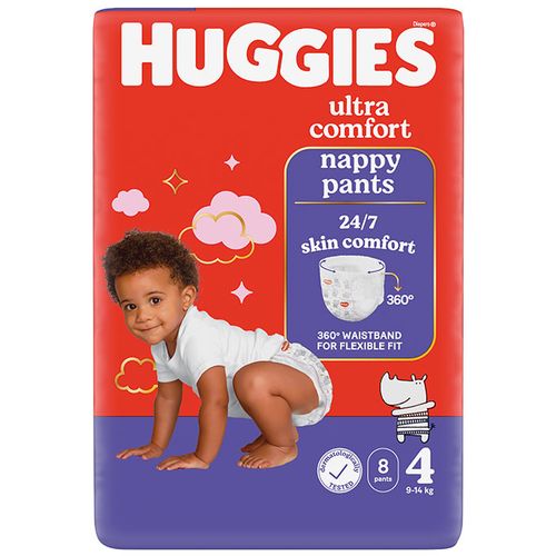 Huggies Nappy Pants Size 4 (Ext 8) HTS Plus