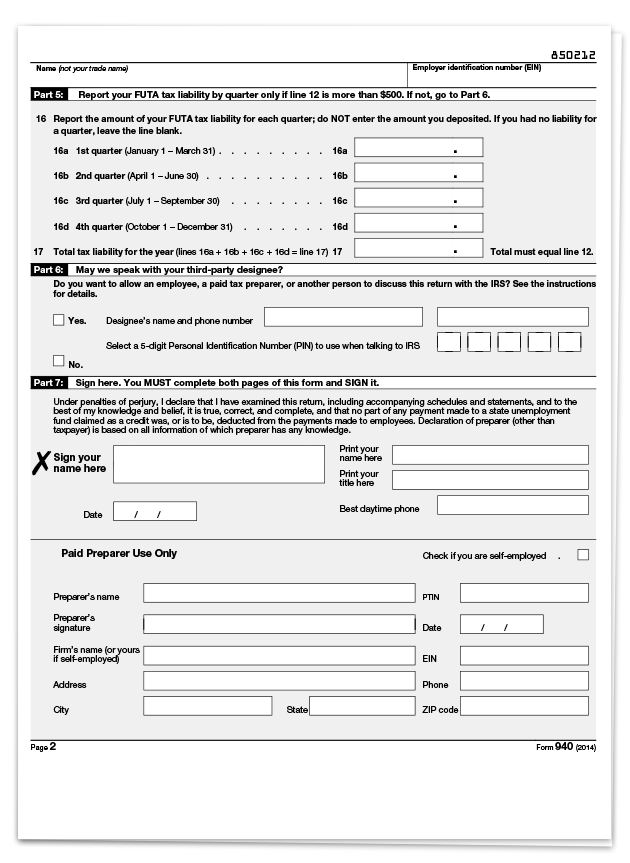 Schedule A Form 940 For 2024 Irs Forms 940 For 2015 slidesharedocs