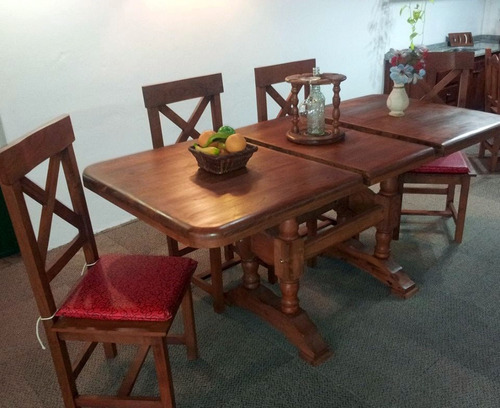 Mesa De Comedor Extensible De 1.60 A 2.00 Algarrobo $ 18.560 En Ituzaingó - Buenos Aires | Mebuscar Argentina