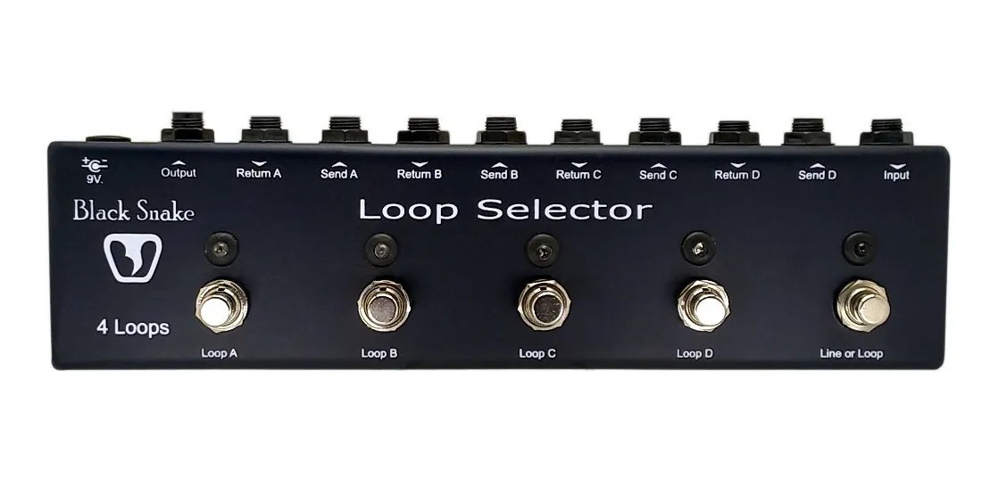 Pedal Ab Loop Selector Black Snake Mebuscar Brasil