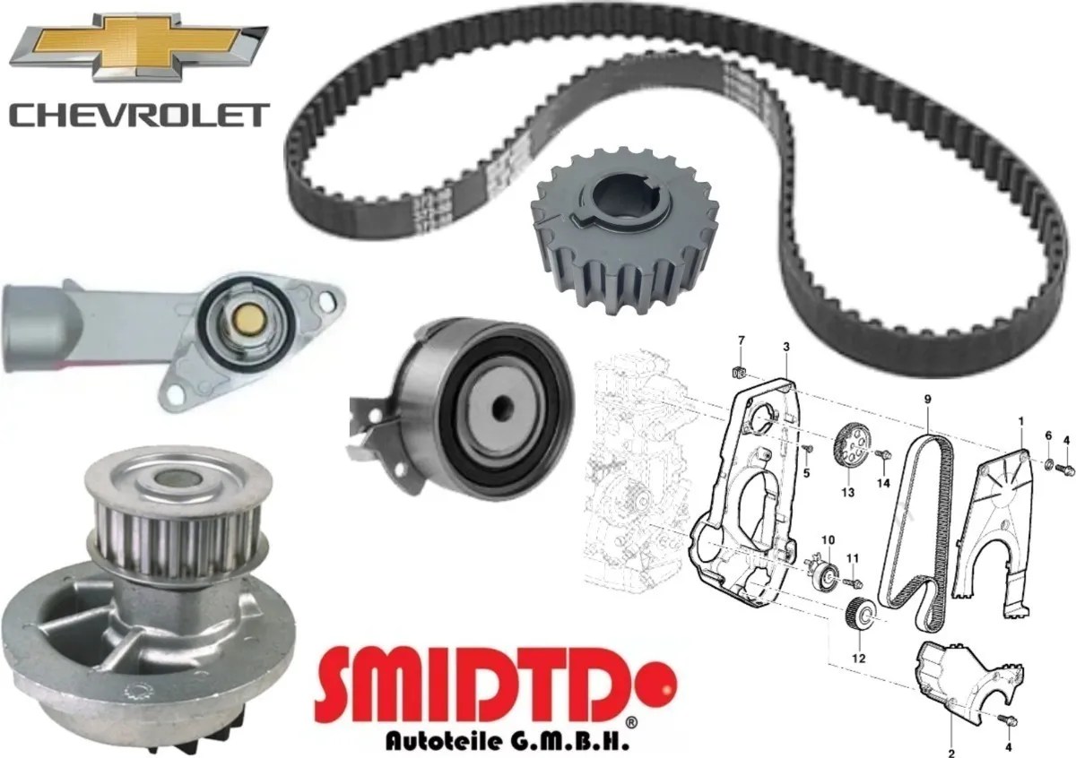Kit Chevy Monza Bomba Agua Termostato Bulbo Banda Tiempo | Mebuscar México