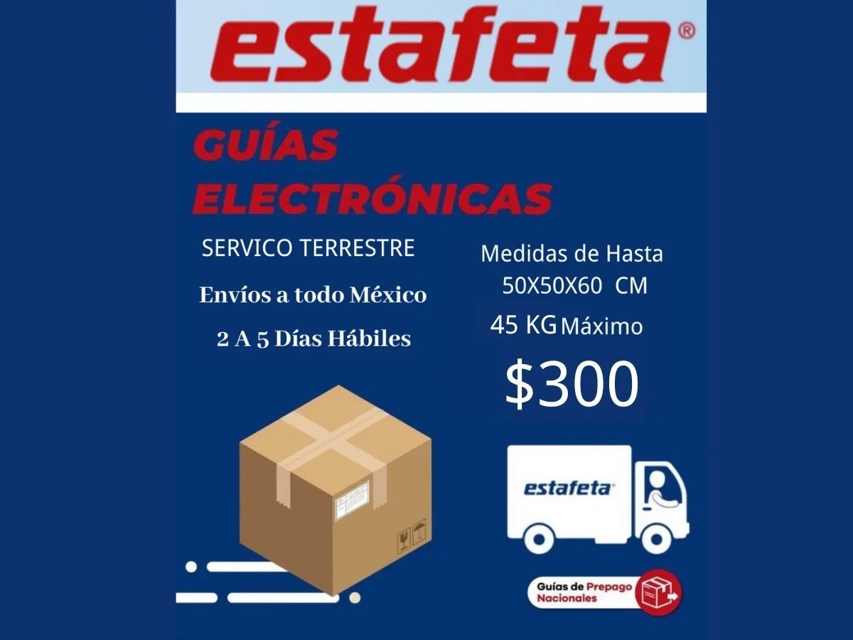 Guia Estafeta 9kg Electronica Terrestre Mebuscar México