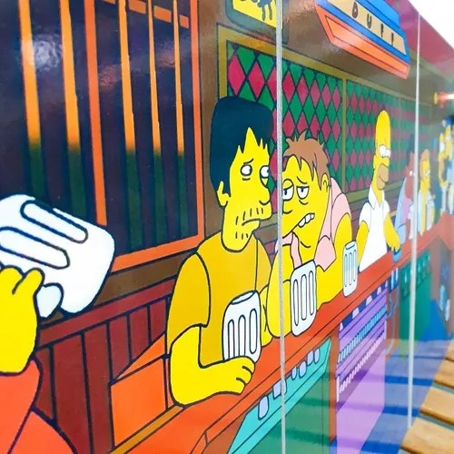 Cuadro Los Simpsons Bar Moe Triptico La Ultima Cena Grande 6.990 en