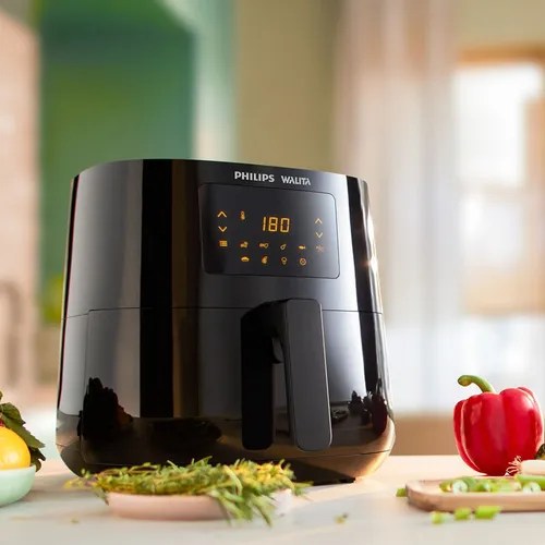 Fritadeira Air Fryer Philips Walita Ri9270 6,2l Preta 220v R 1.129 em