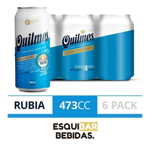 Cerveza Quilmes Lata Pack X Mayor Y Menor-Esquibar Bebidas- $ 385 En Capital Federal - Capital Federal | Mebuscar Argentina