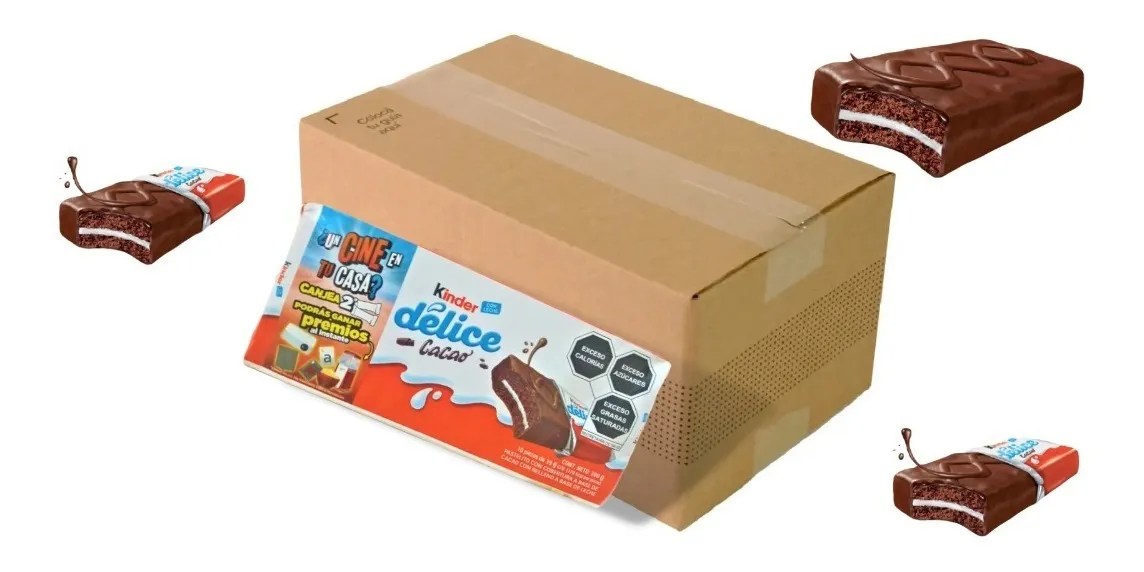 Caja Chocolate Kinder Delice En 14 Paquetes Con 10 Piezas Mebuscar México