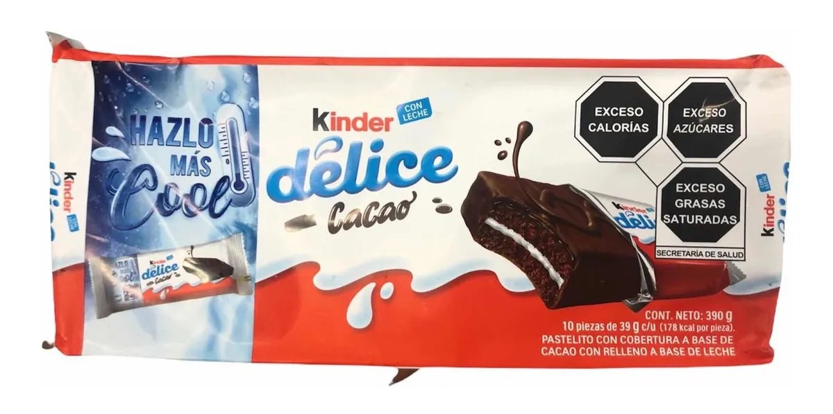 Caja Chocolate Kinder Delice En 14 Paquetes Con 10 Piezas Mebuscar México