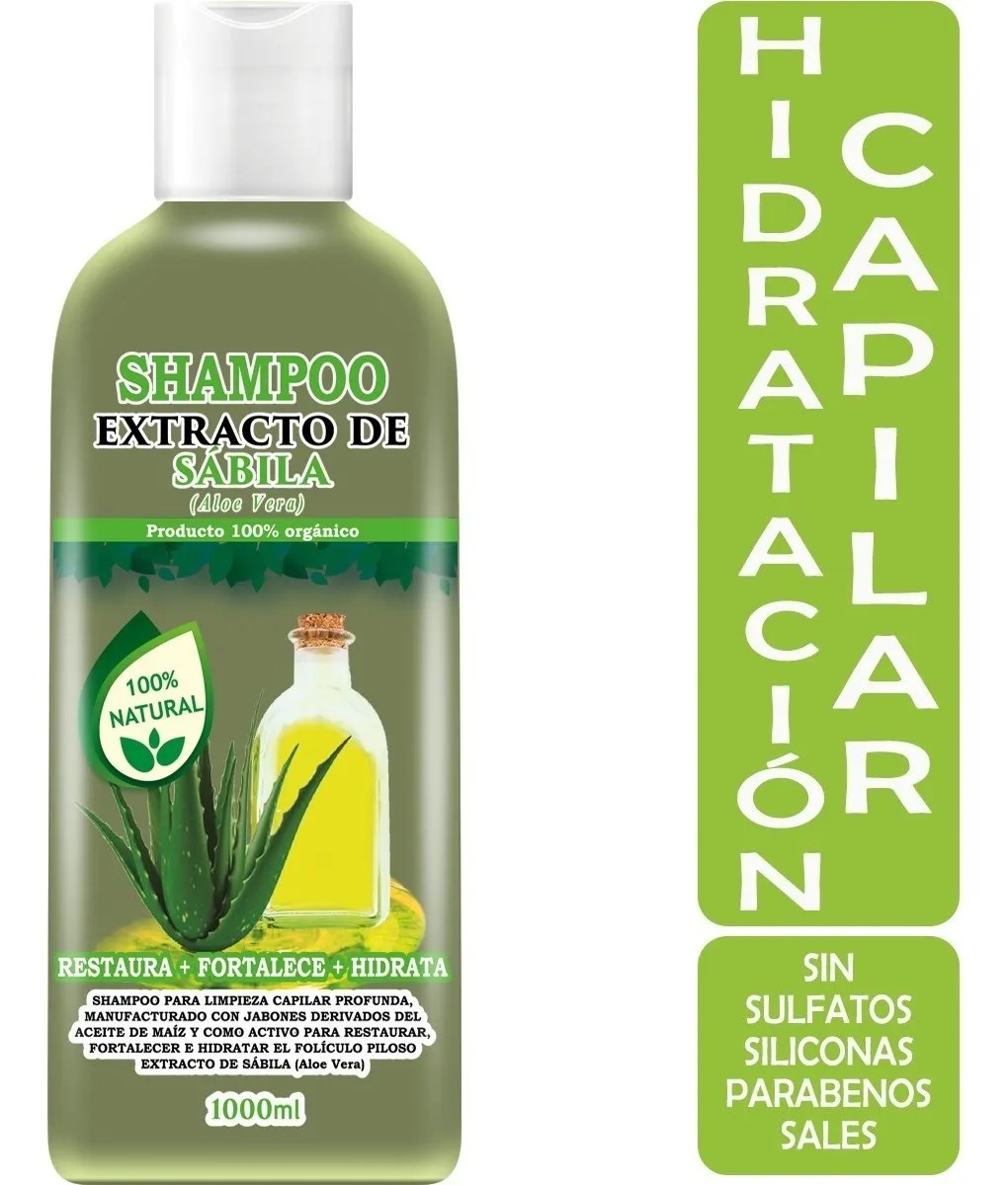 Shampoo Organico de Sabila Aloe Vera Y Miel 1 Lt Mebuscar México