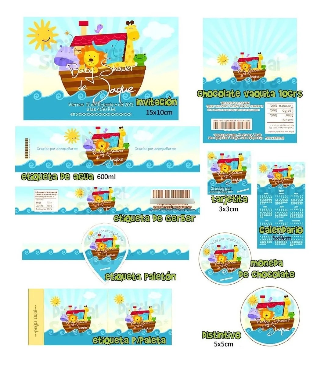 Kit Imprimible Baby Shower Invitaciones Bautizo Recuerdos Mebuscar México
