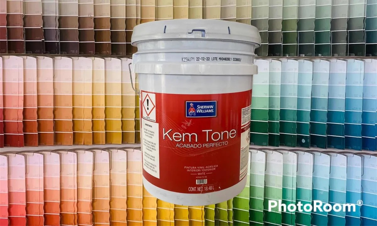 Pintura Sherwin Williams Kem Tone 19 Litros Vinylica Blanca Mebuscar México